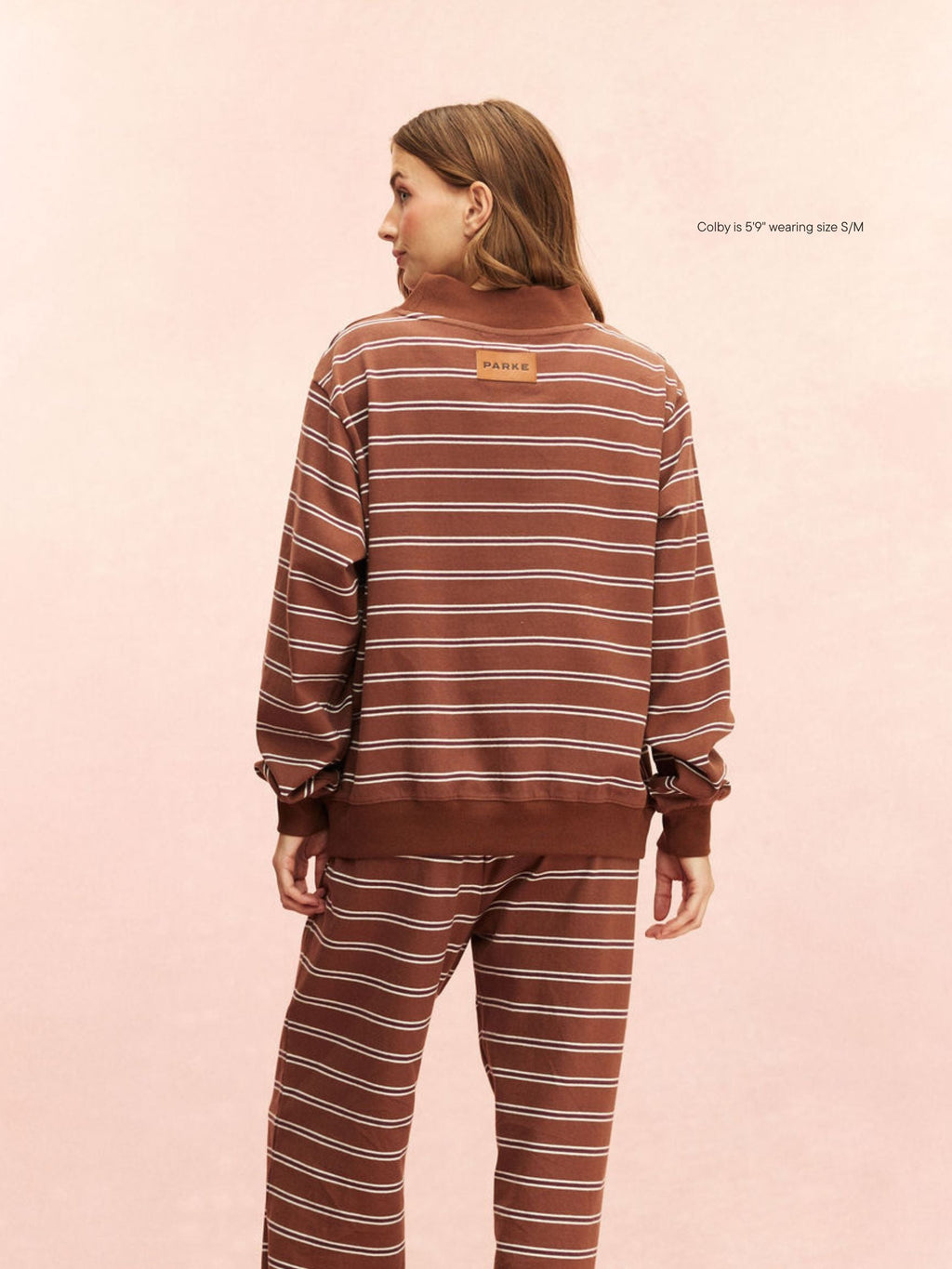 Striped Mockneck Pullover