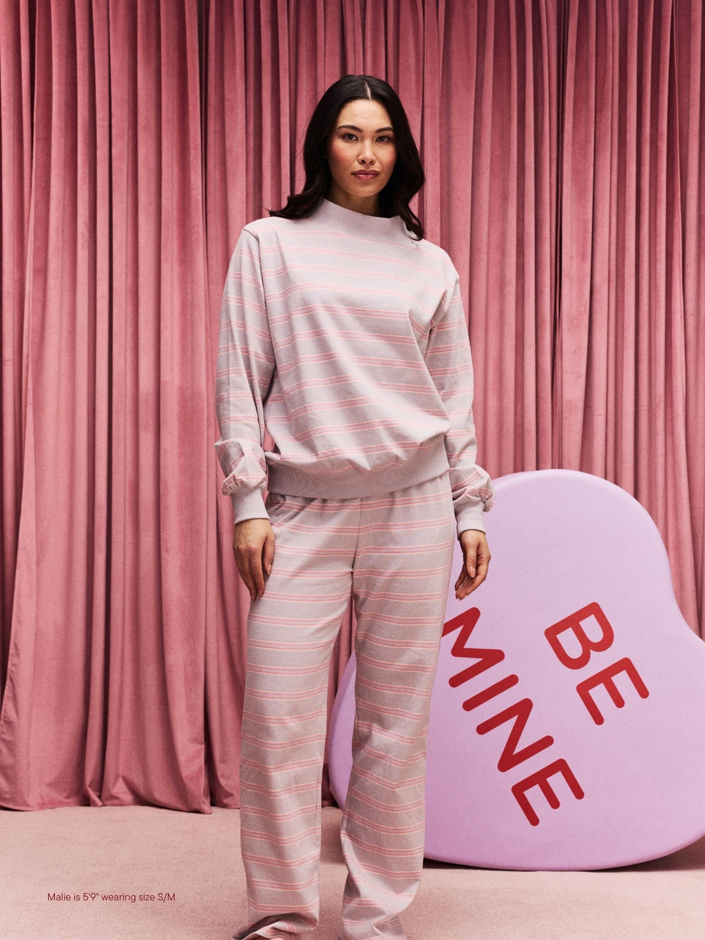 Striped Mockneck Pullover - Darling Stripe