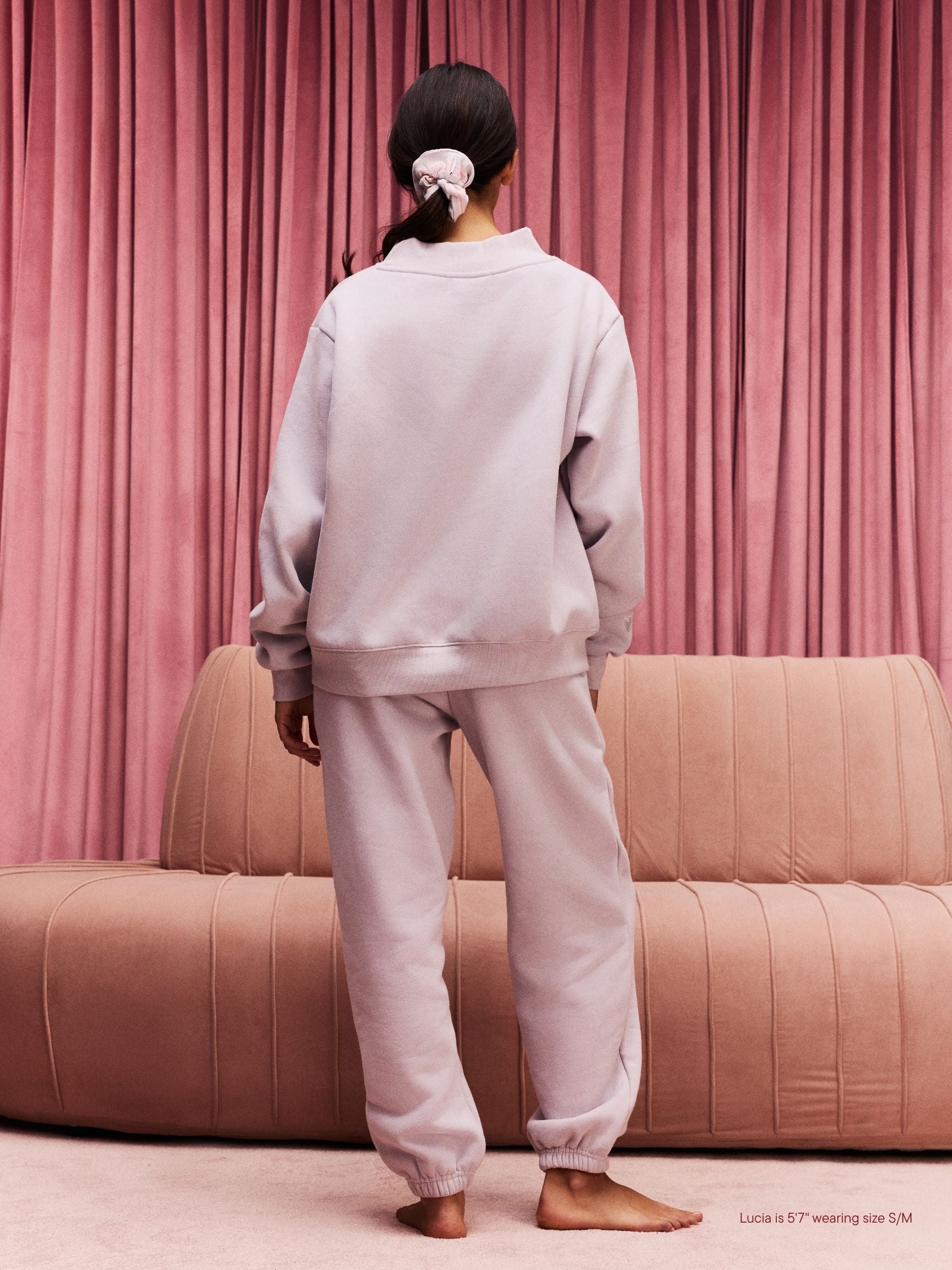 Drawstring Unisex Sweatpants - Lavender