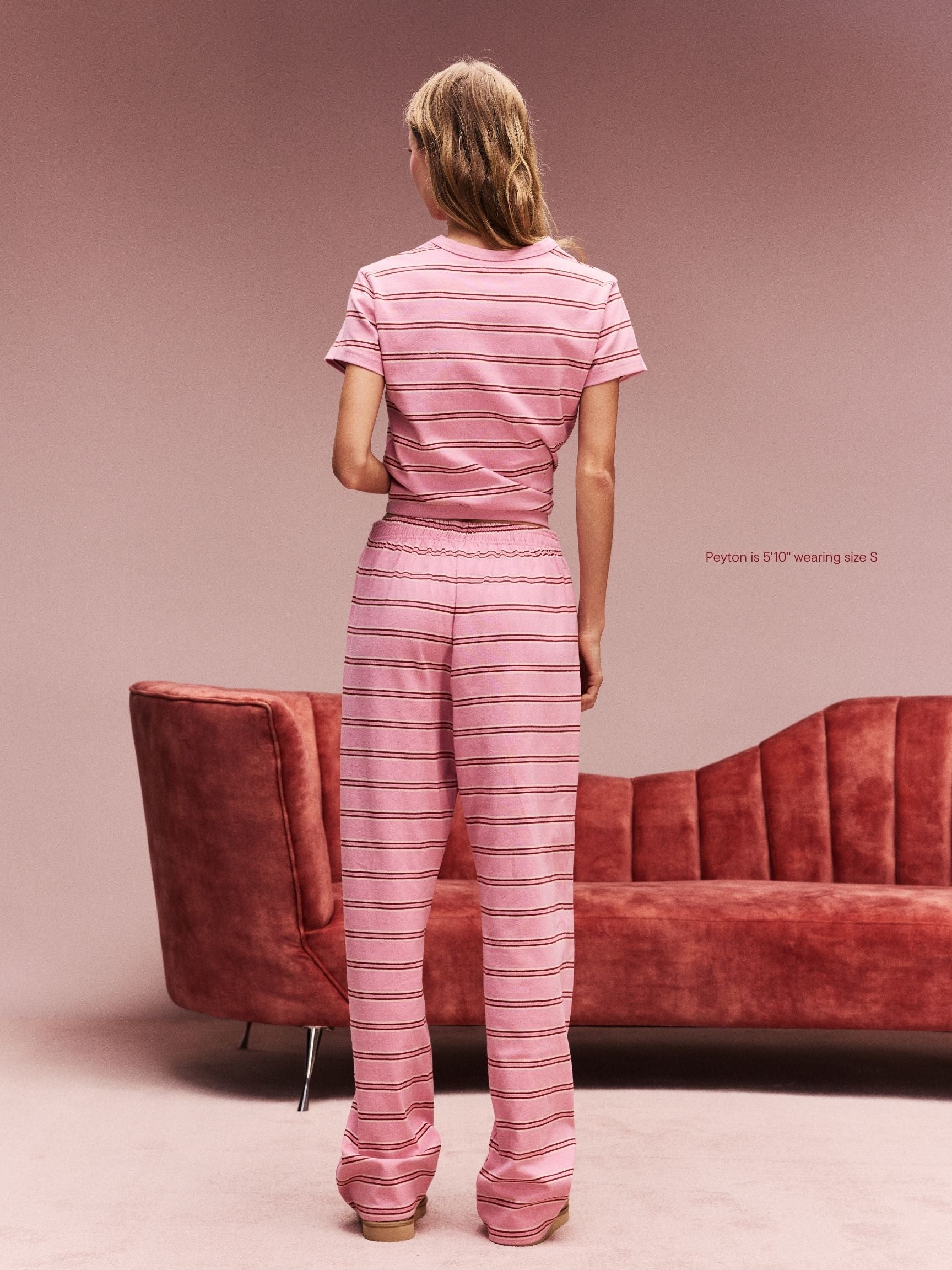 Preorder Striped Cotton Boxer Pants - Sweetheart Stripe