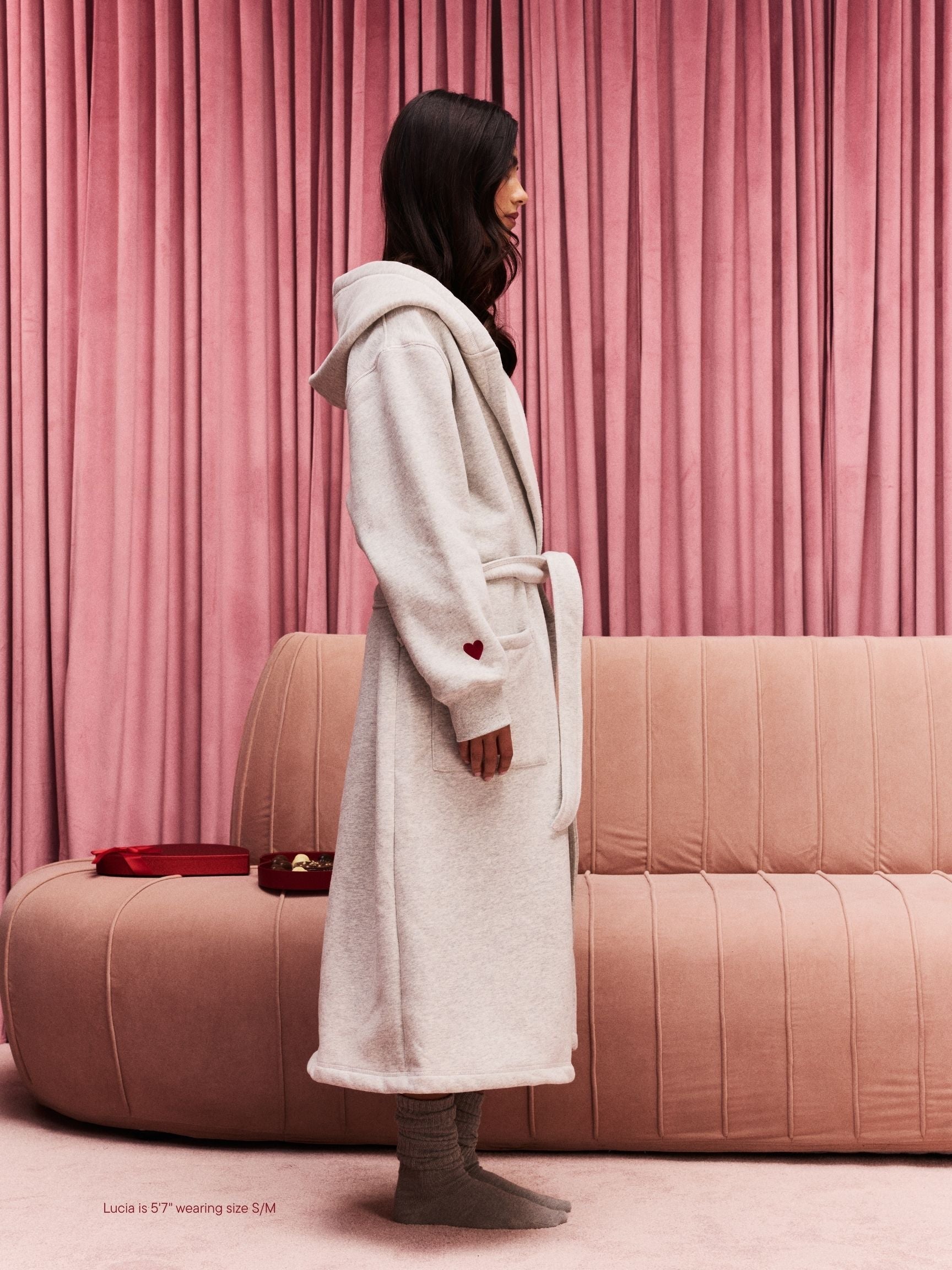 Valentine's Robe - Classic Grey