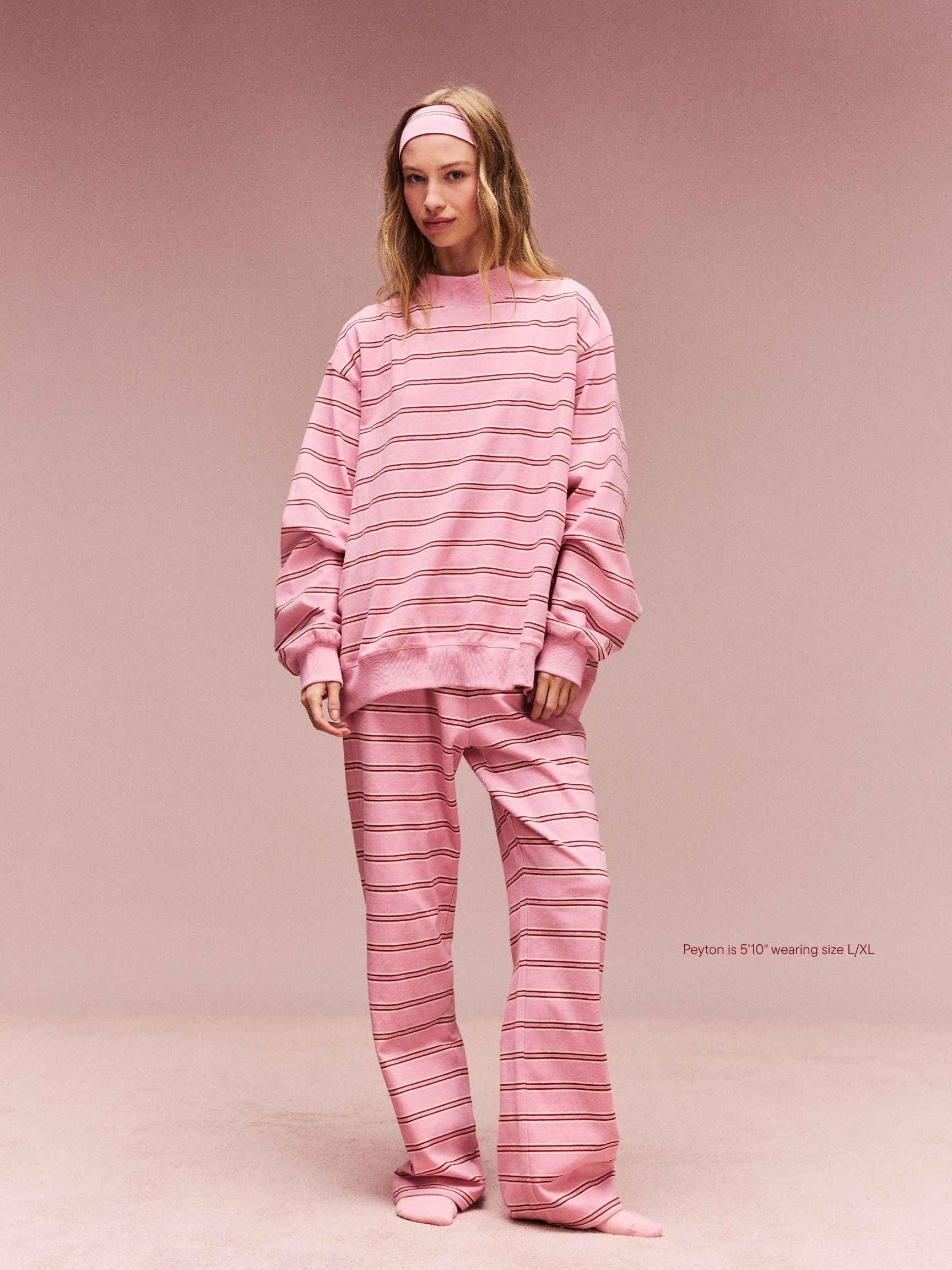 Striped Mockneck Pullover - Sweetheart Stripe
