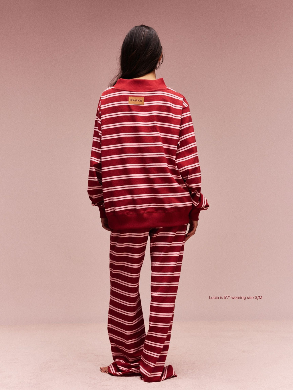 Preorder Striped Mockneck Pullover - Amour Stripe