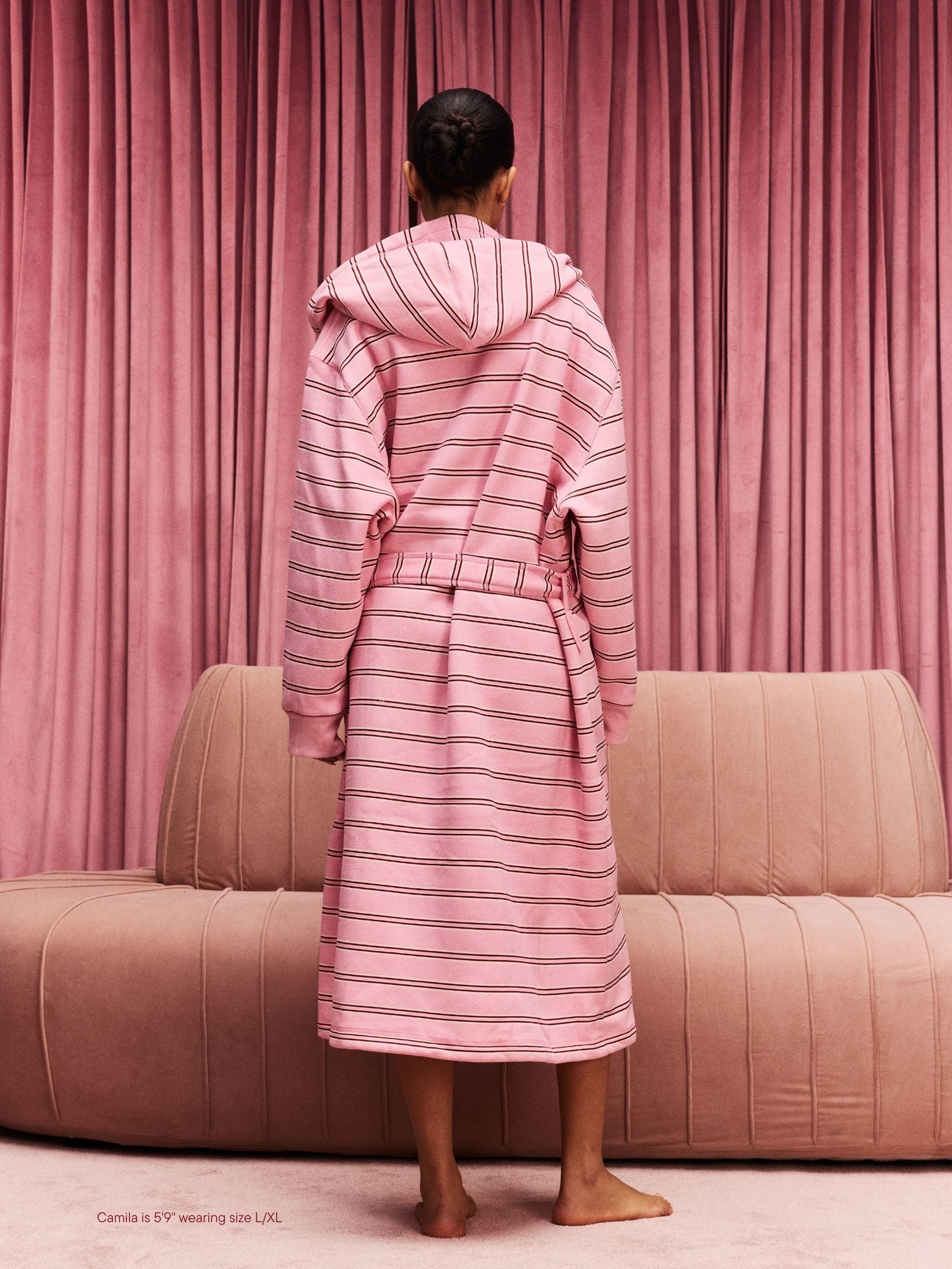Valentine's Robe - Sweetheart Stripe