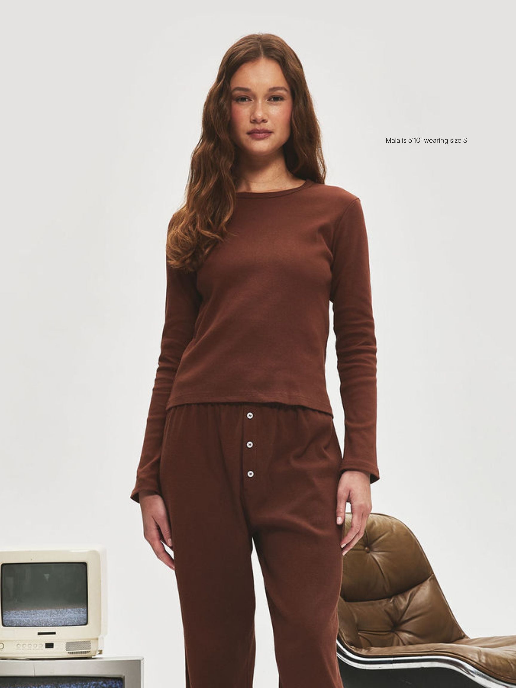 Ribbed Long Sleeve T-Shirt