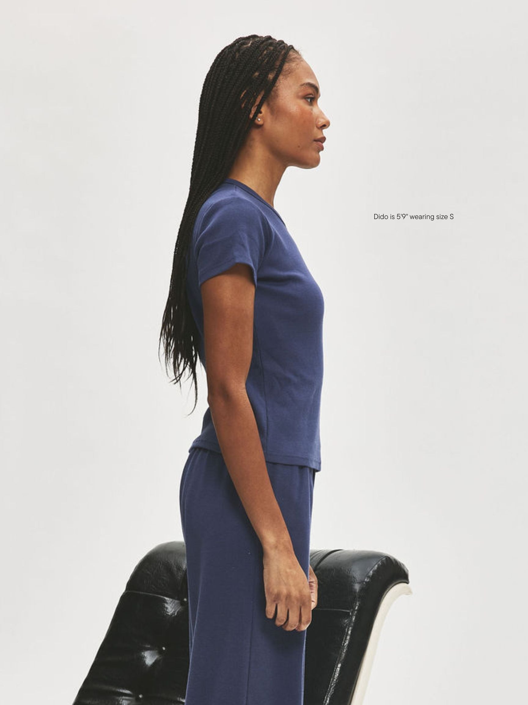 Ribbed Short Sleeve T-Shirt