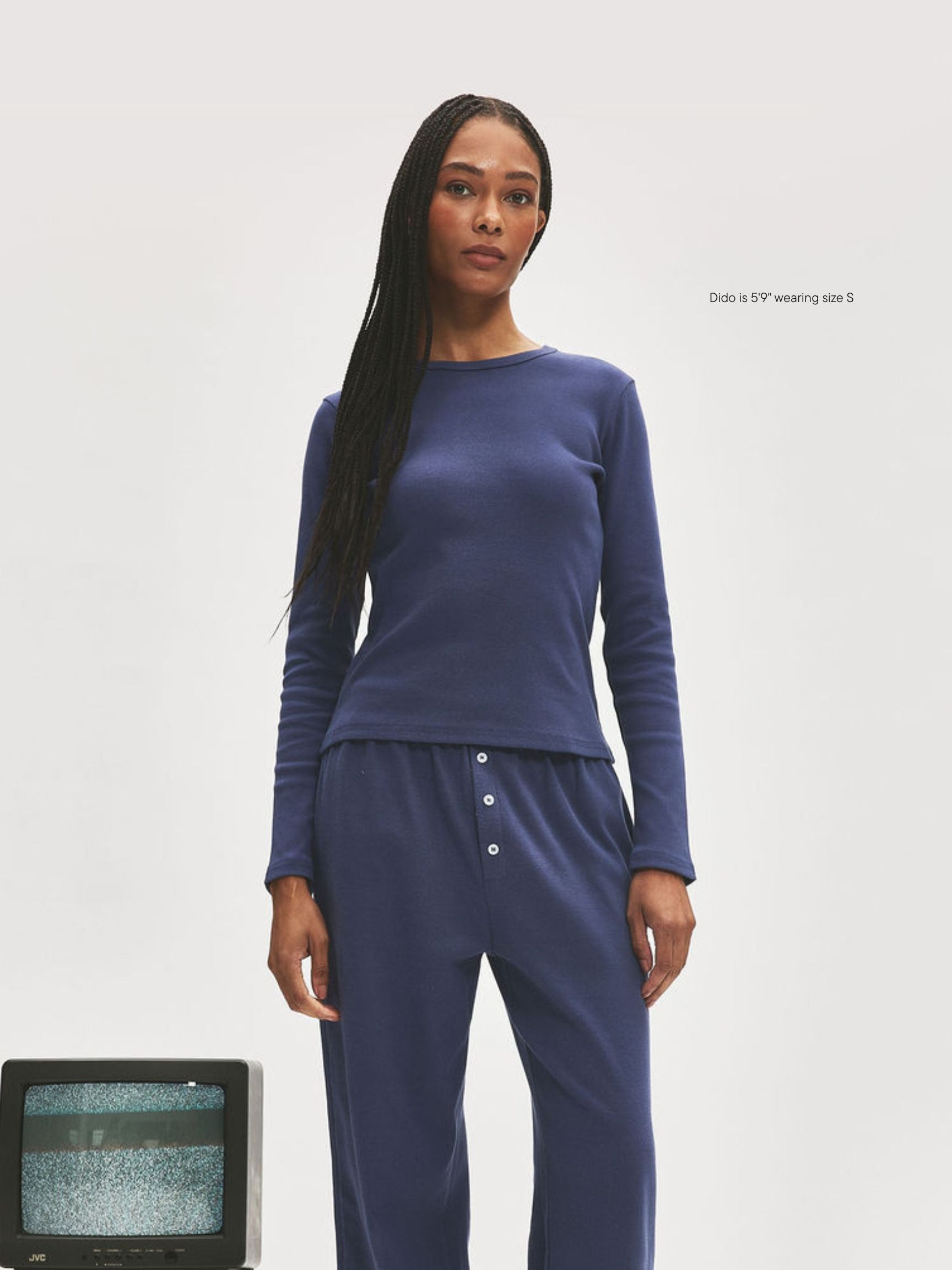 Ribbed Long Sleeve T-Shirt