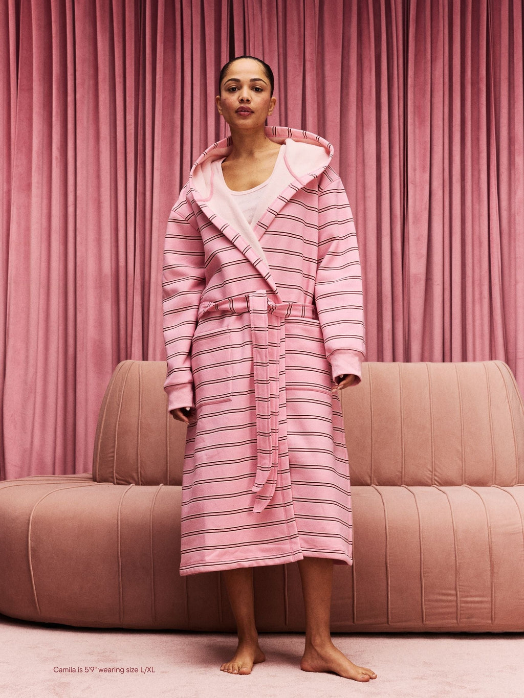 Valentine's Robe - Sweetheart Stripe