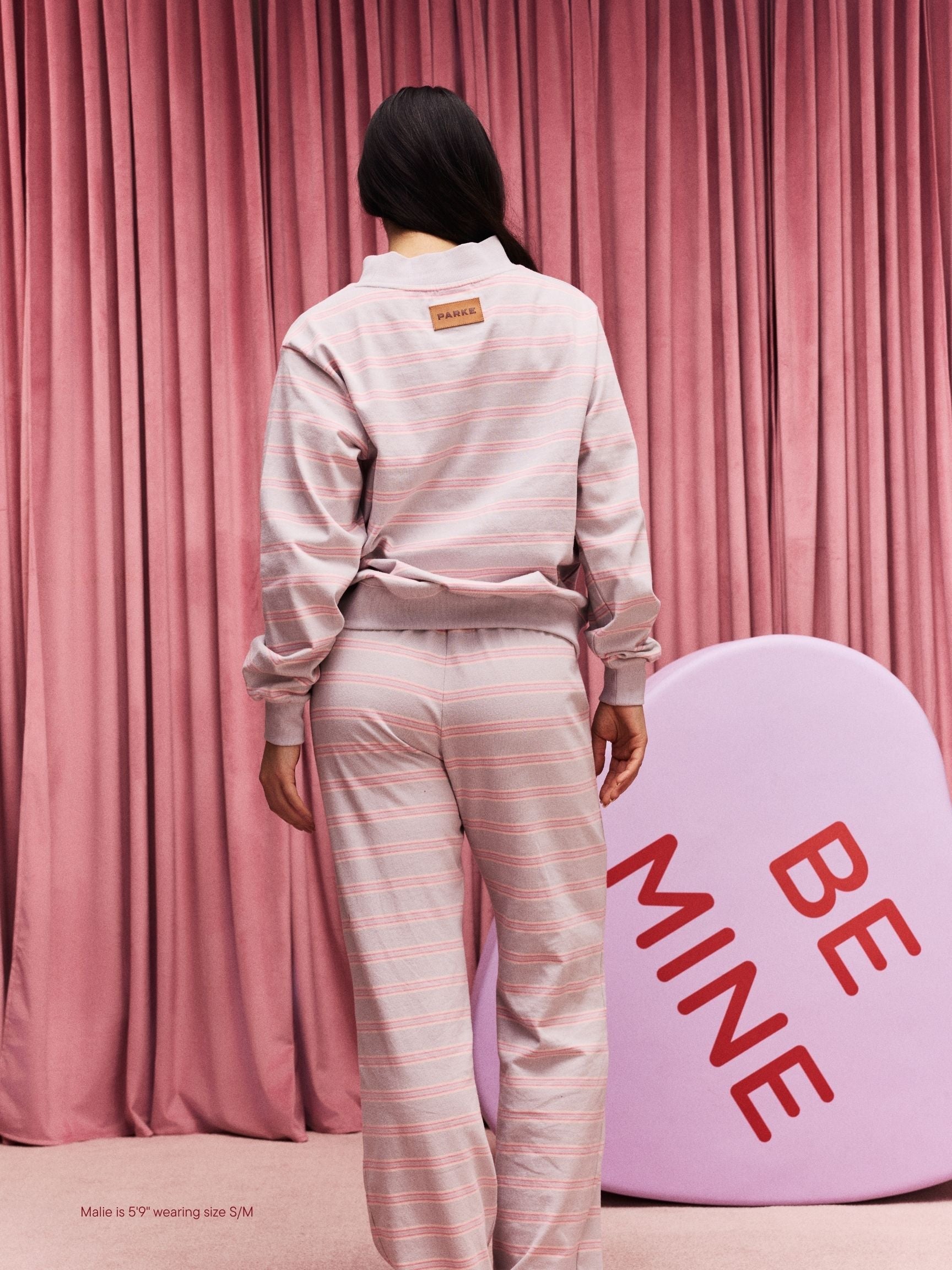 Striped Mockneck Pullover - Darling Stripe