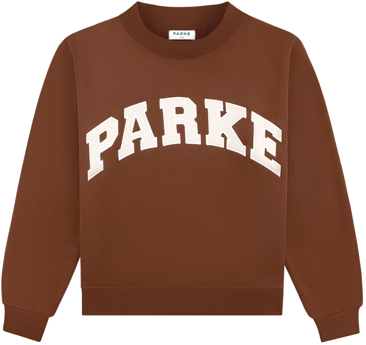 hometown varsity mockneck flat -mocha + cloud