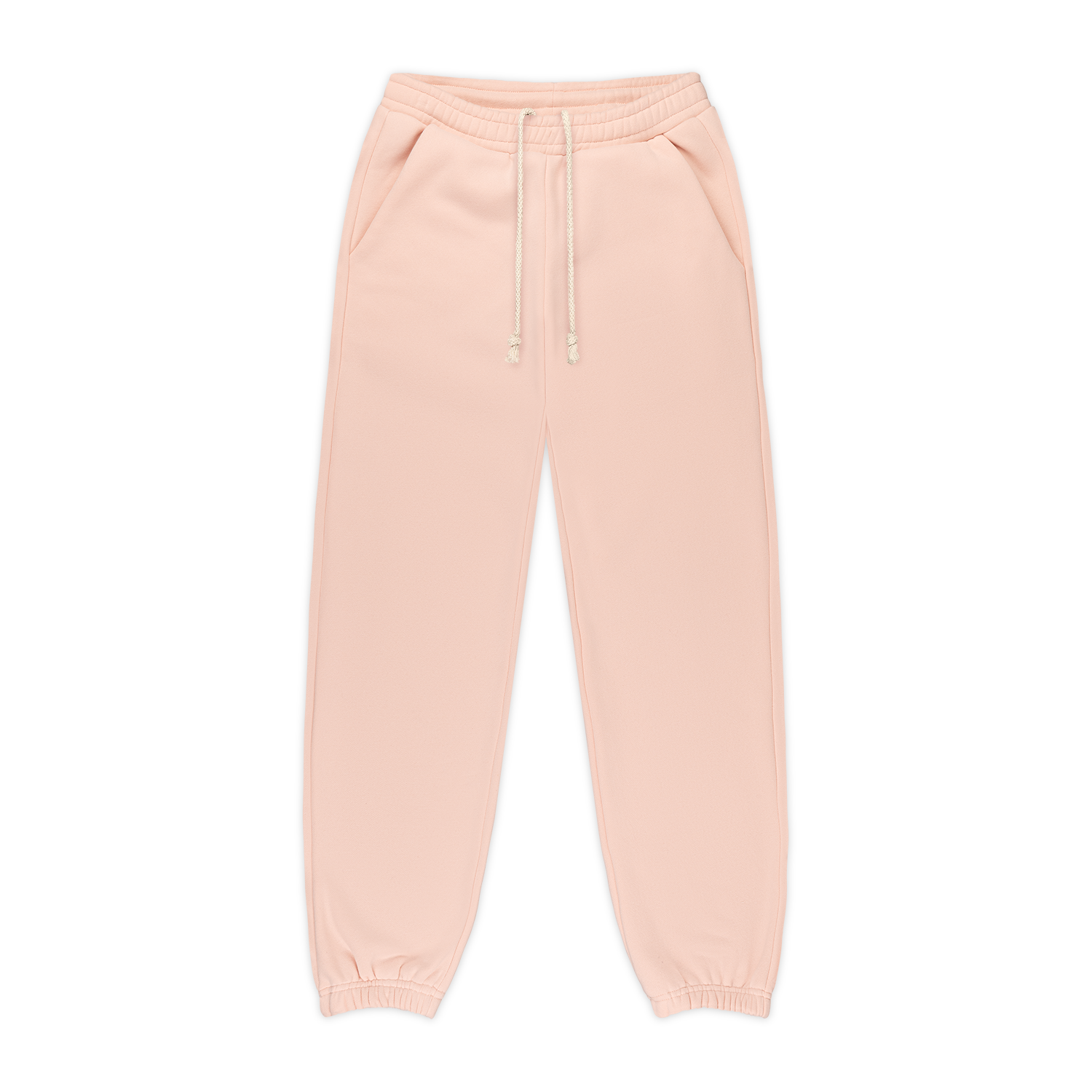 Drawstring Unisex Sweatpants -peony