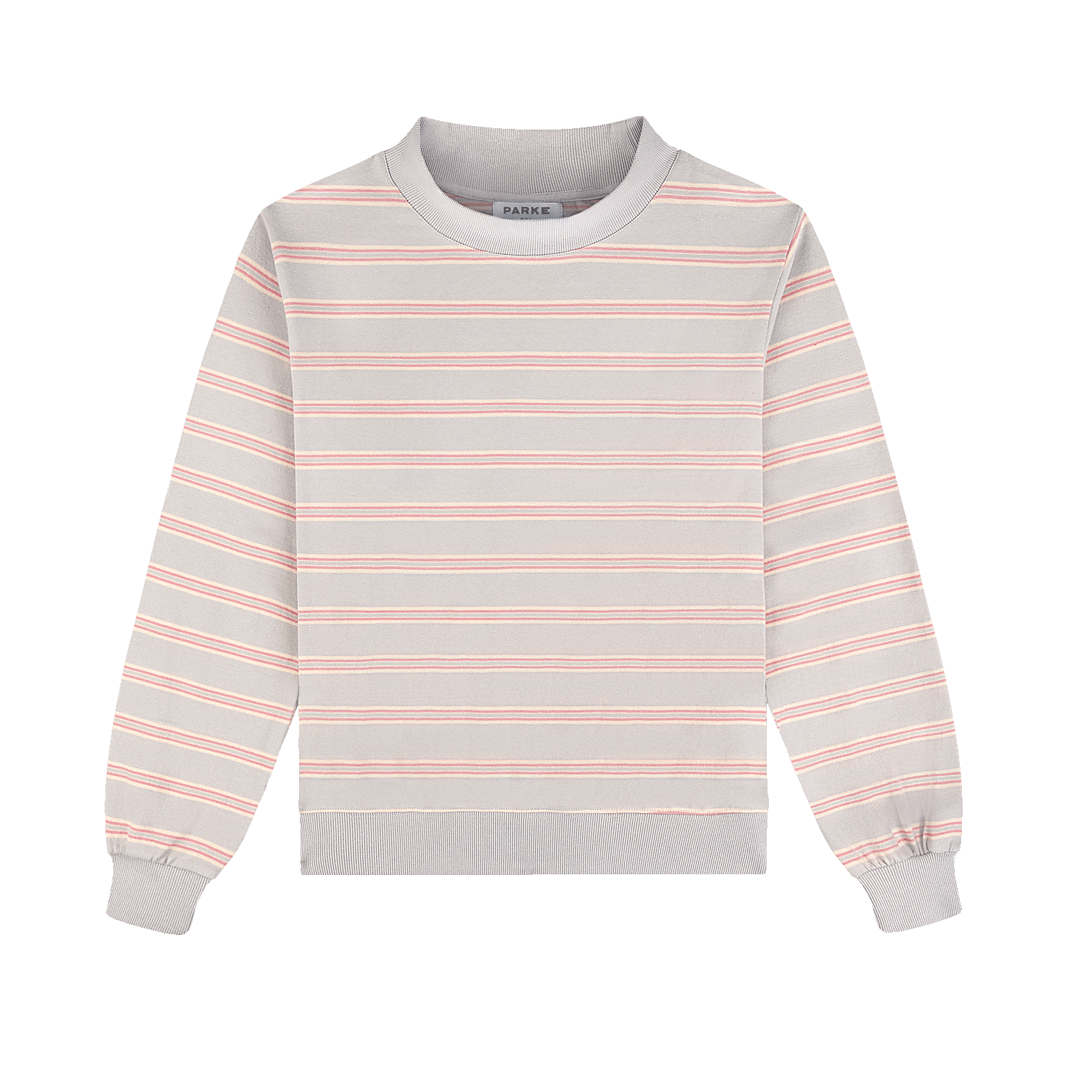 Striped Mockneck Pullover -darling stripe