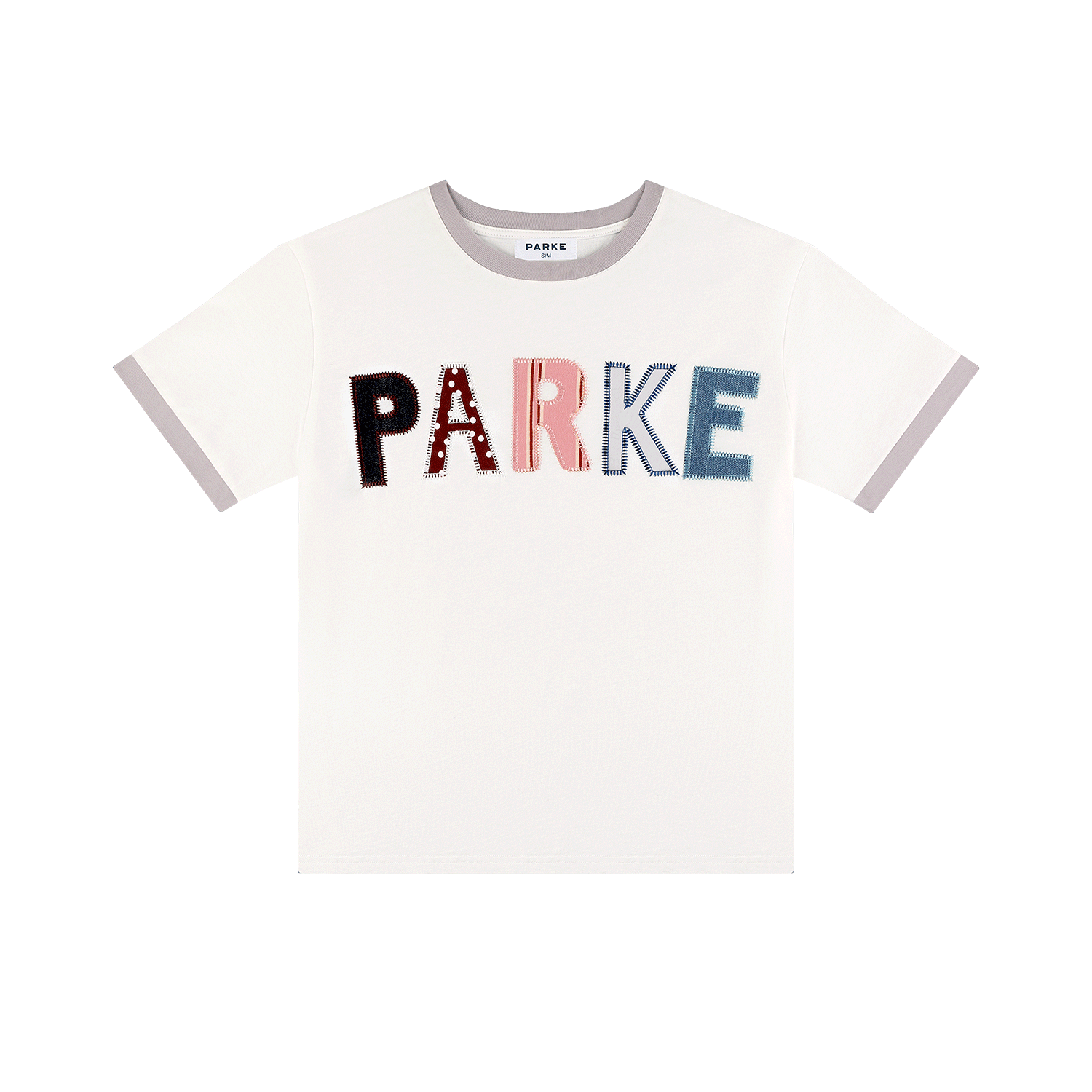 Parke Patchwork T-Shirt -white