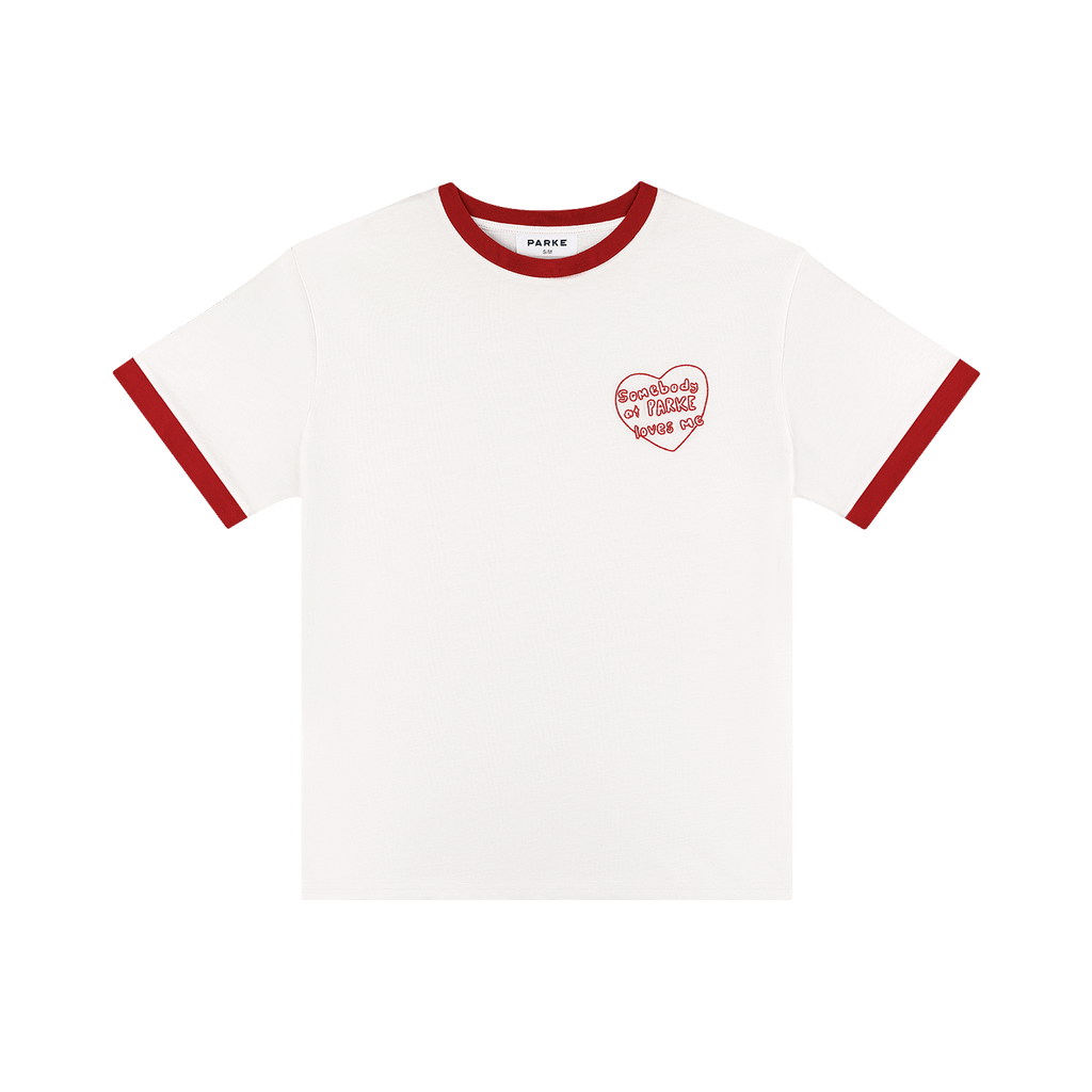 Somebody Loves Me T-Shirt -white