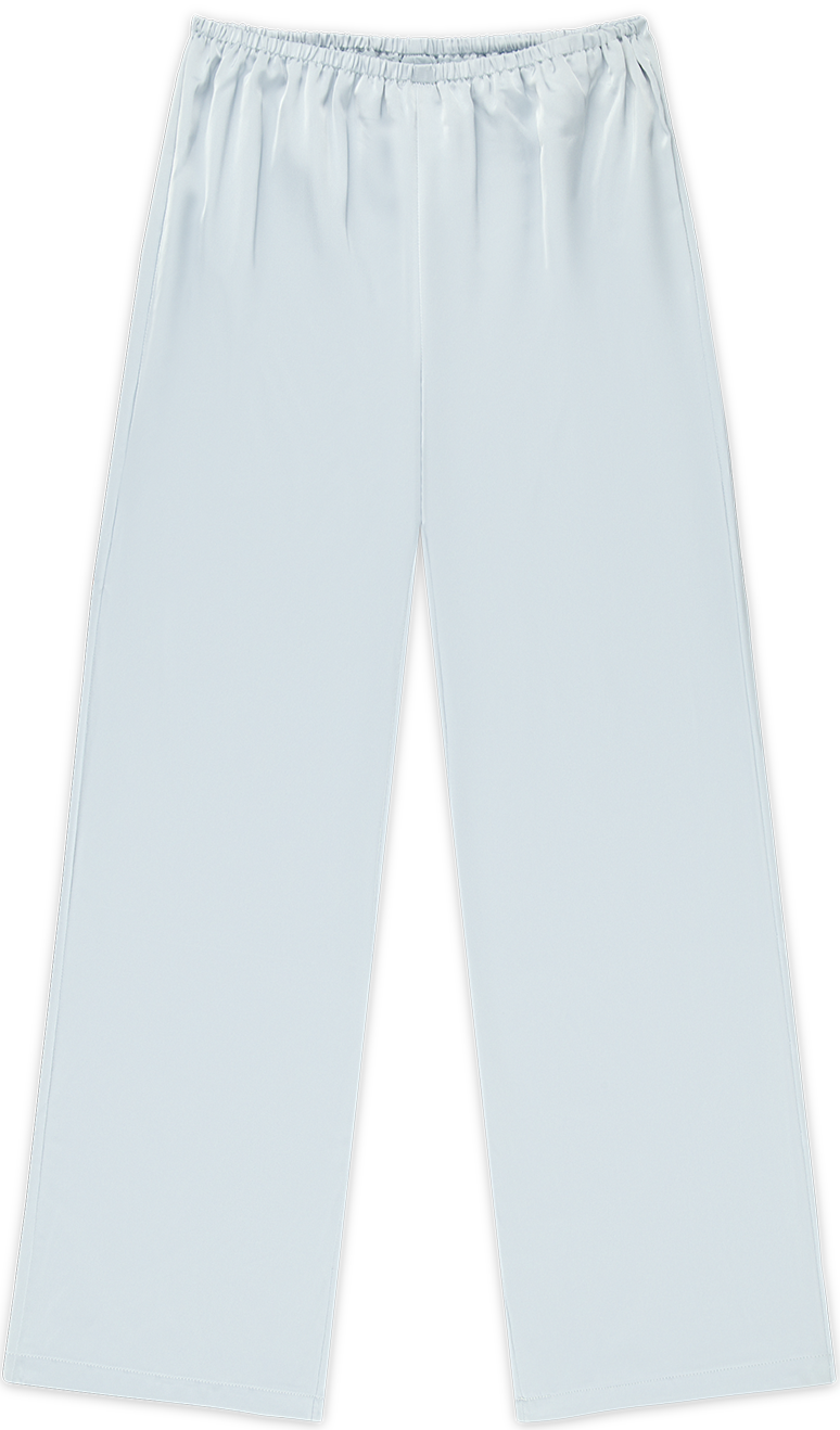 satin pants flat lay -something blue