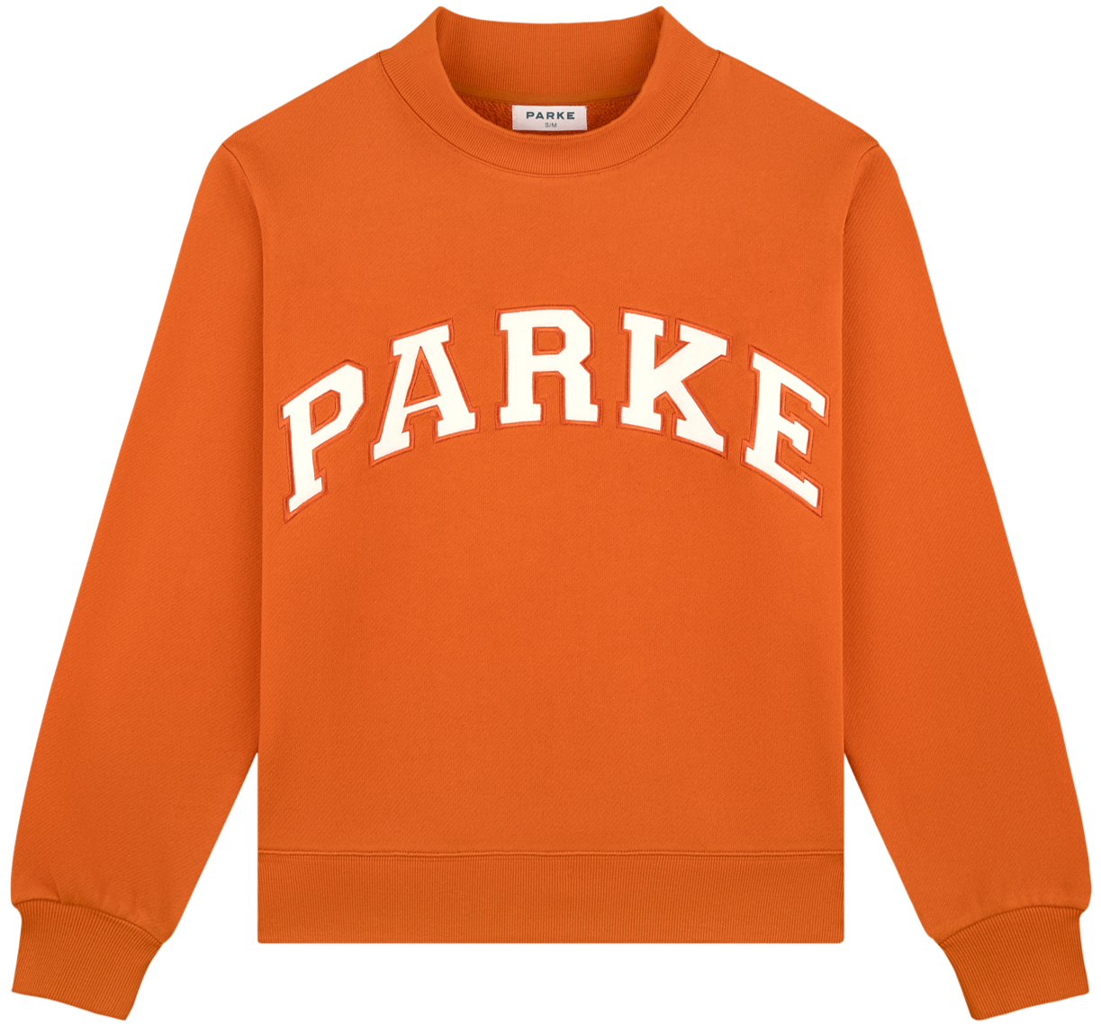 back to school varsity mockneck -amber + white