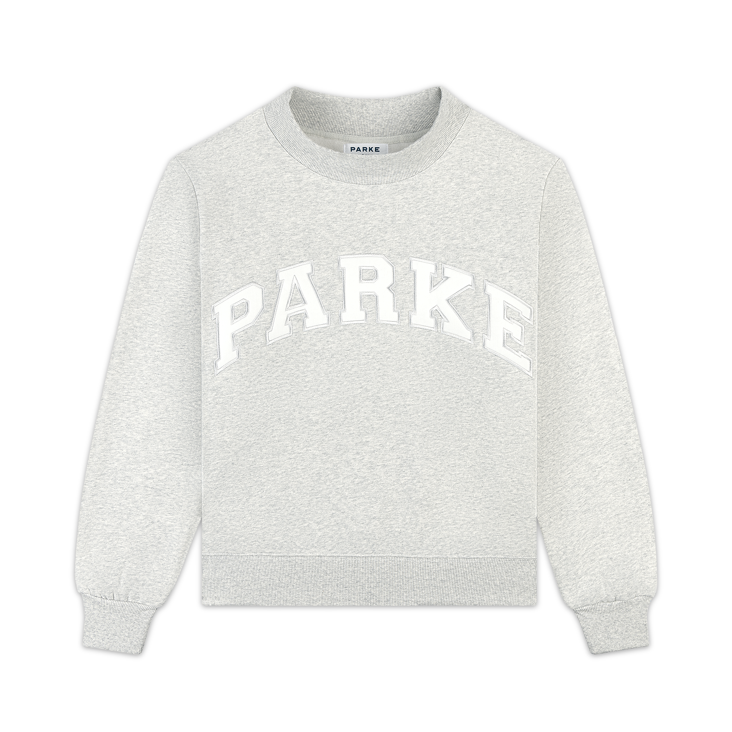 Nostalgia Varsity Mockneck -classic grey + white 